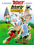 Image shows a sample cover of an Asterix album in Aragonese.