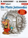 Image shows a sample cover of an Asterix album in Berlin German.