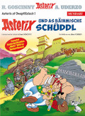 Image shows a sample cover of an Asterix album in Upper Palatine.