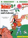 Image shows a sample cover of an Asterix album in Saxon.