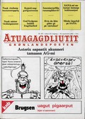 Image shows a sample cover of an Asterix album in Greenlandic.