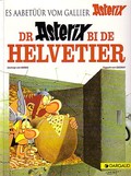 Image shows a sample cover of an Asterix album in Swiss German.