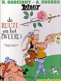 Image shows a sample cover of an Asterix album in Gentian dialect.
