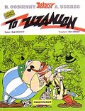 Image shows a sample cover of an Asterix album in Pontic Greek.